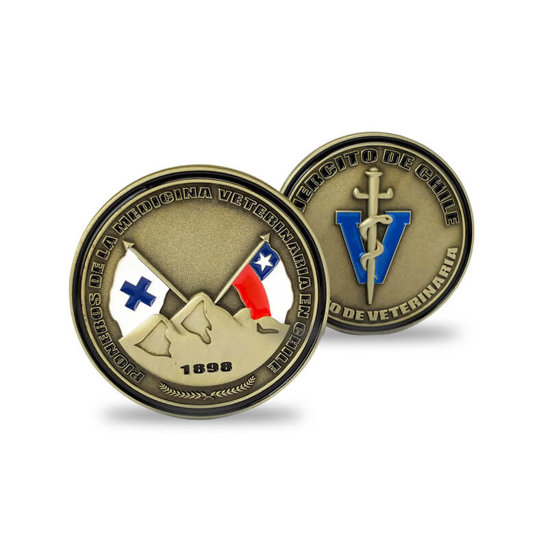 맞춤형 Chilean Navy Challenge Coins