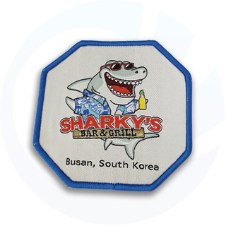 전투 원 녹색 자수 패치